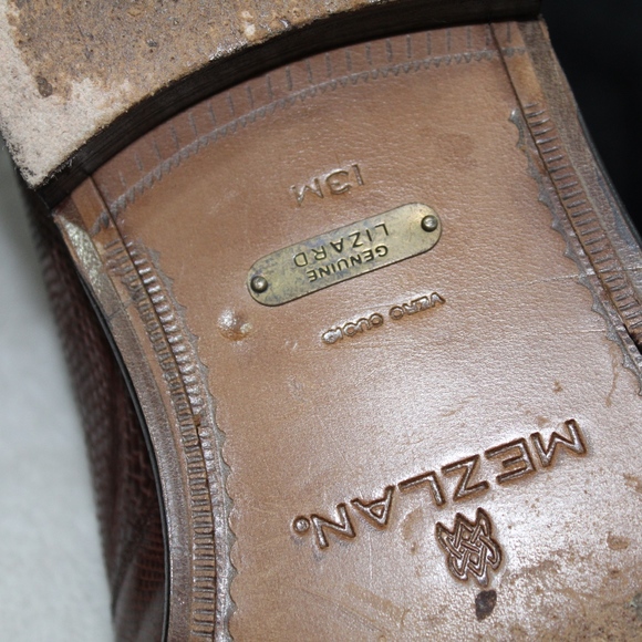 Men\'s Genuine Lizard Shoe by Padilla.  Size13